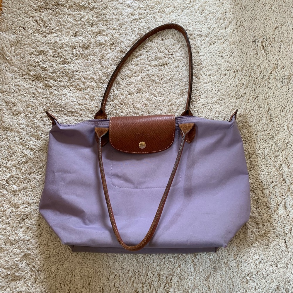 Lavender Longchamp bag